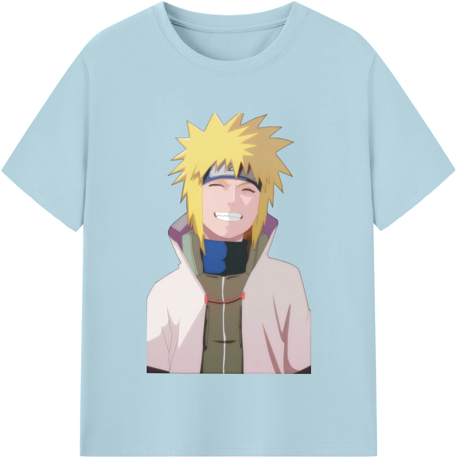 （画像用） NARUTO -ナルト- 波風 ミナト Namikaze Minato 綿100％半袖Tシャツ（フロントプリント）
